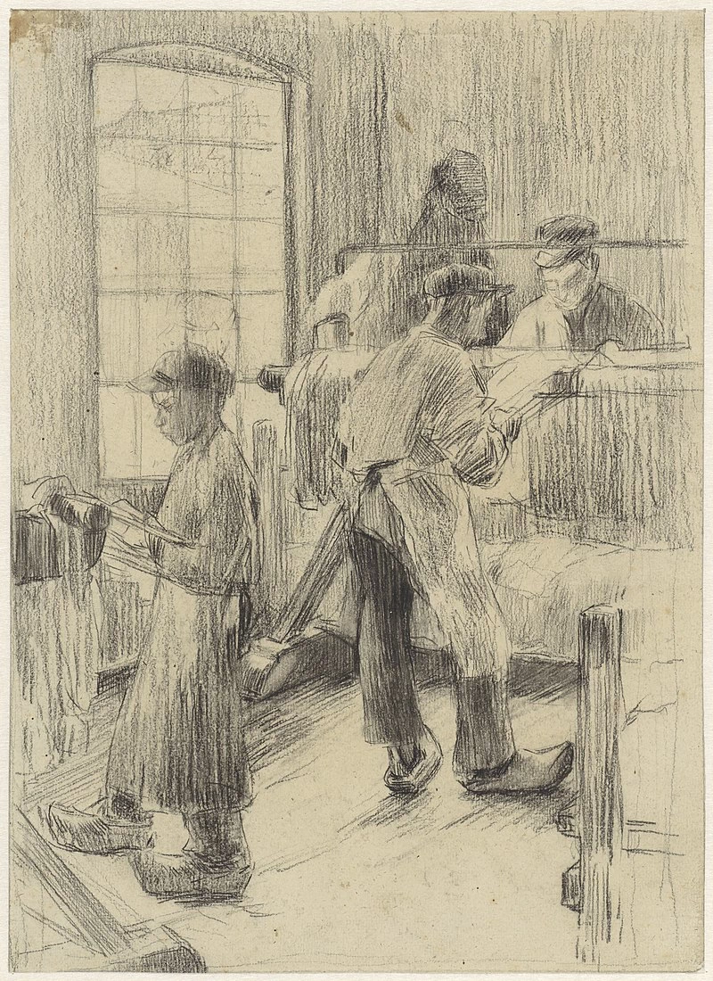 Ragazzi al lavoro in una tintoria di cotone - Rijksmuseum Amsterdam